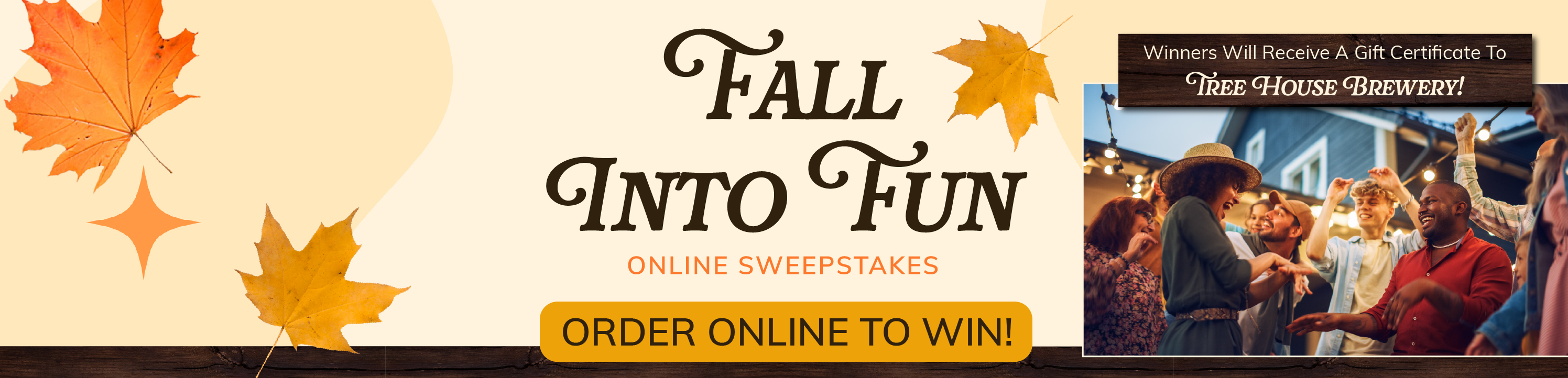 Fall Into Fun Sweepstakes Banner